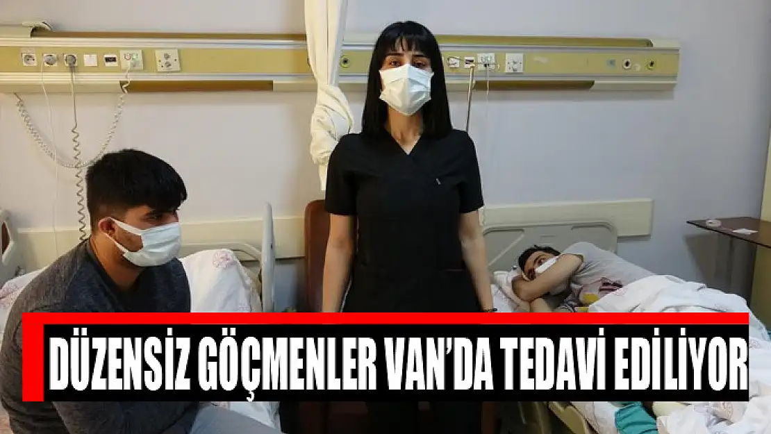 Donma tehlikesi geçiren düzensiz göçmenler Van'da tedavi ediliyor