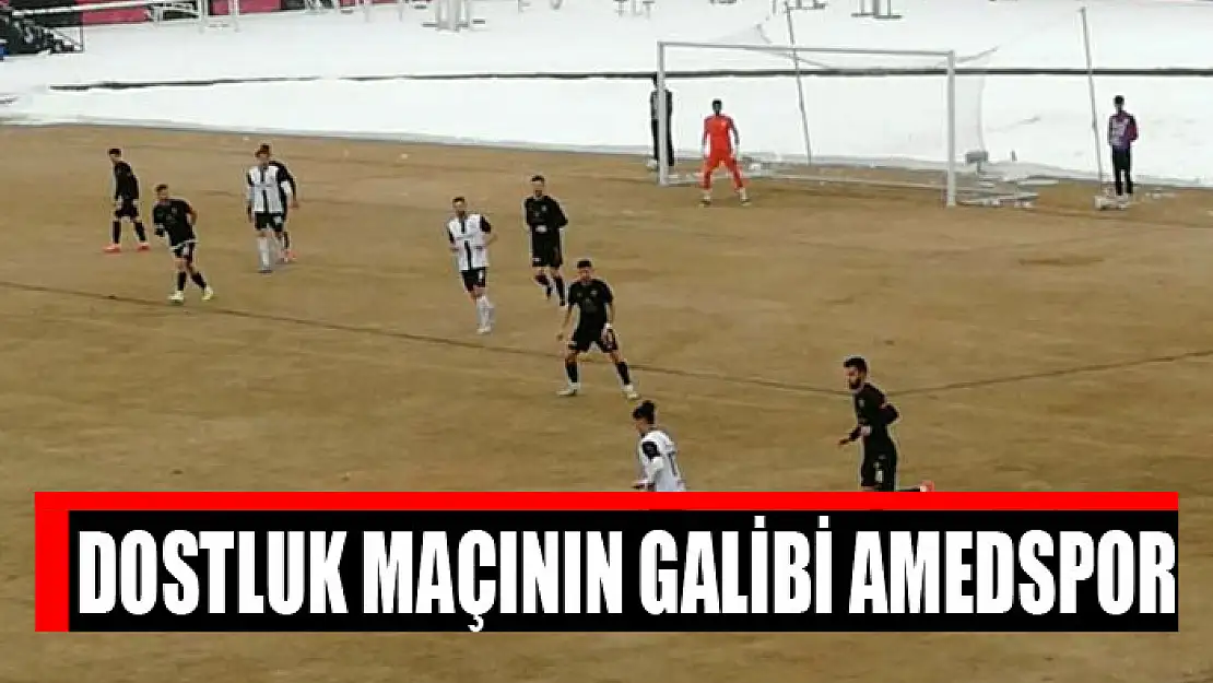 DOSTLUK MAÇININ GALİBİ AMEDSPOR