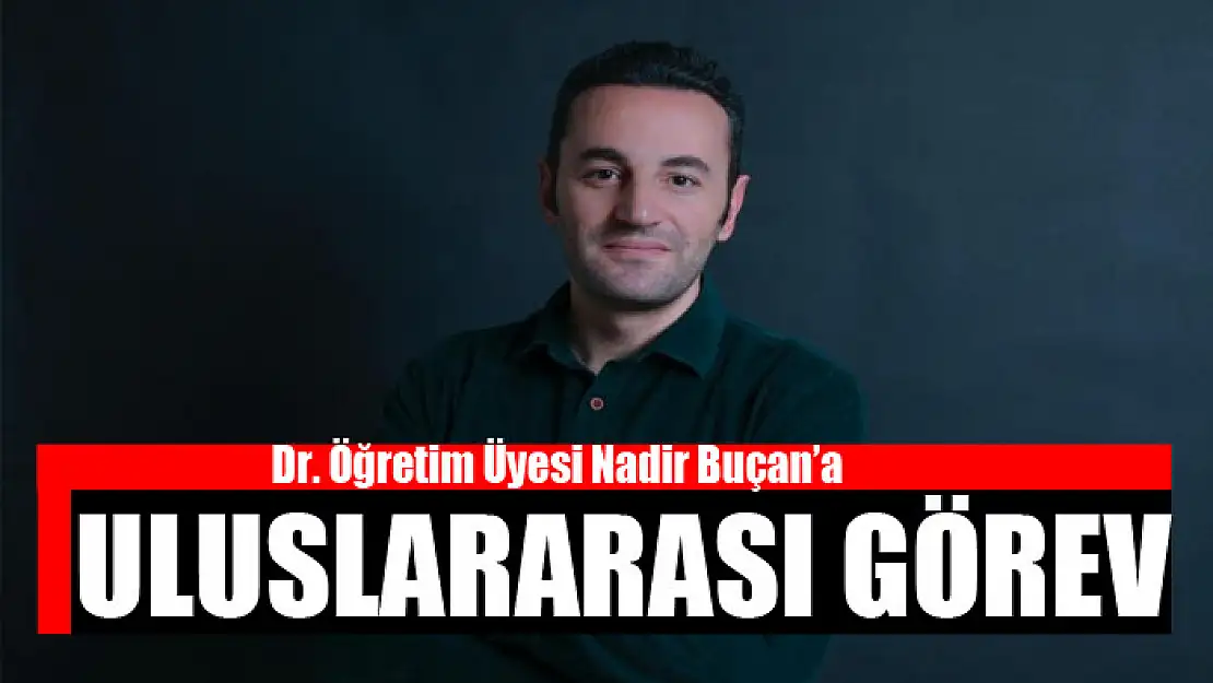 Dr. Öğretim Üyesi Nadir Buçan'a uluslararası görev