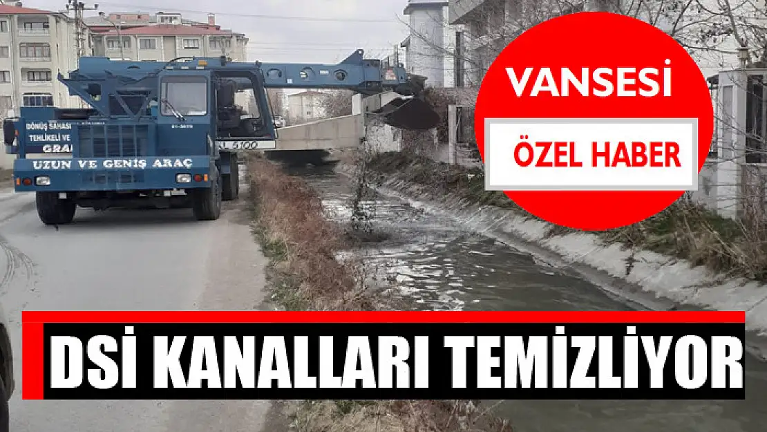 DSİ KANALLARI TEMİZLİYOR