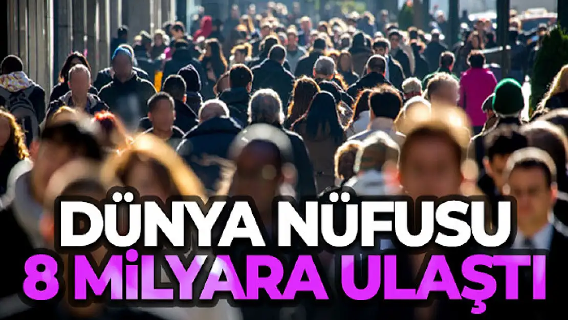 Dünya nüfusu 8 milyara ulaştı