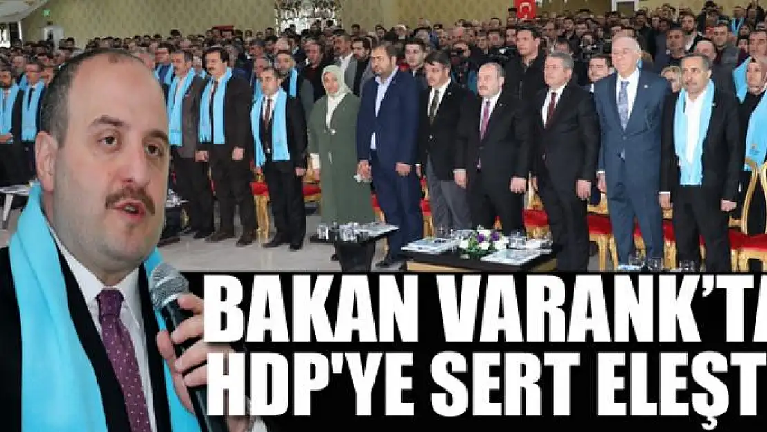 BAKAN VARANK'TAN, HDP'YE SERT ELEŞTİRİ