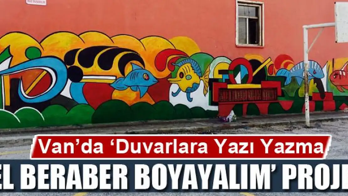 Van'da 'Duvarlara Yazı Yazma, Gel Beraber Boyayalım' projesi