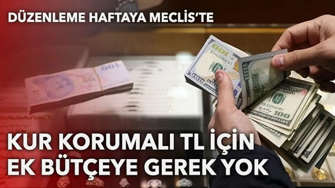 Düzenleme haftaya Meclis'te: Kur korumalı TL için ek bütçeye gerek yok