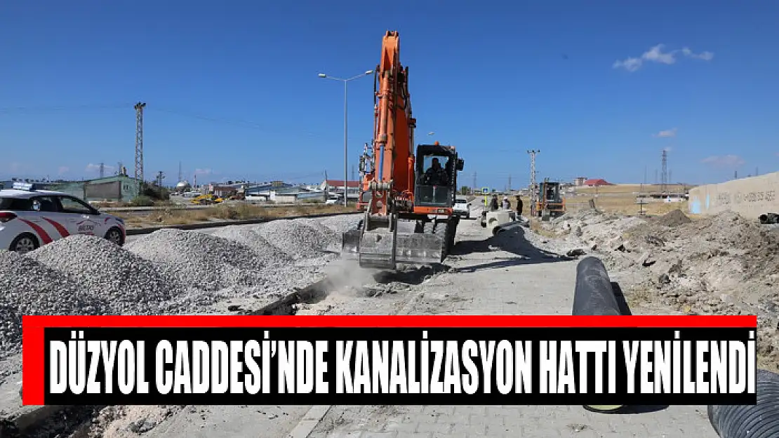 Düzyol Caddesi'nde kanalizasyon hattı yenilendi