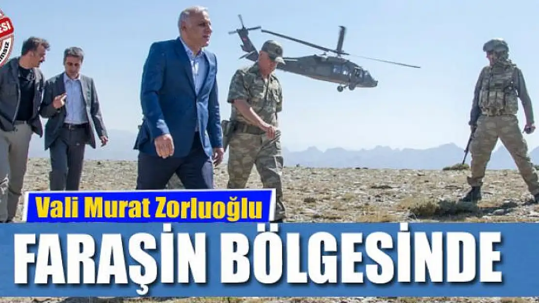 Vali Zorluoğlu Faraşin bölgesinde