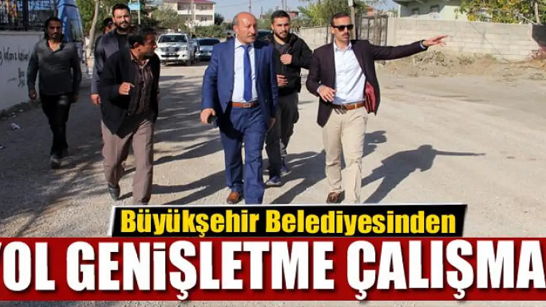 Van Büyükşehir Belediyesinden yol genişletme çalışması