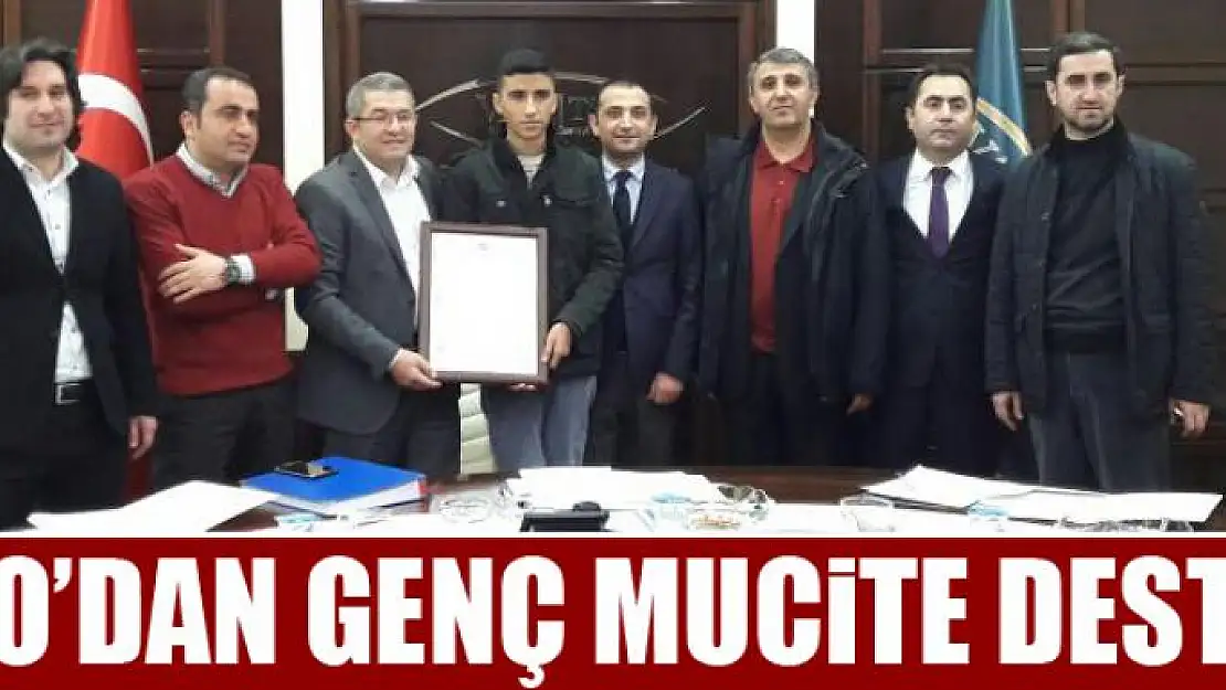 Van TSO'dan genç mucite destek