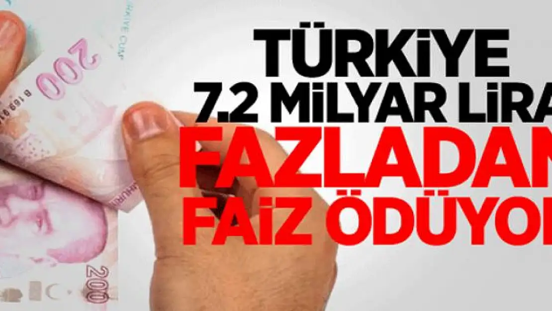 Türkiye 7.2 milyar lira fazladan faiz ödüyor