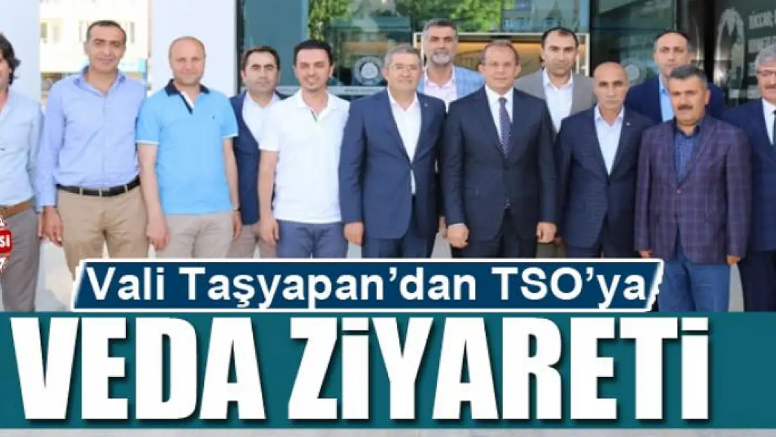 Vali Taşyapan'dan TSO'ya veda ziyareti