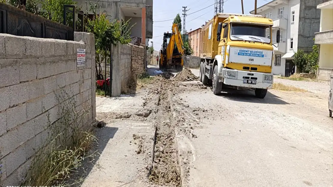 Edremit Belediyesi'nden altyapı çalışmaları