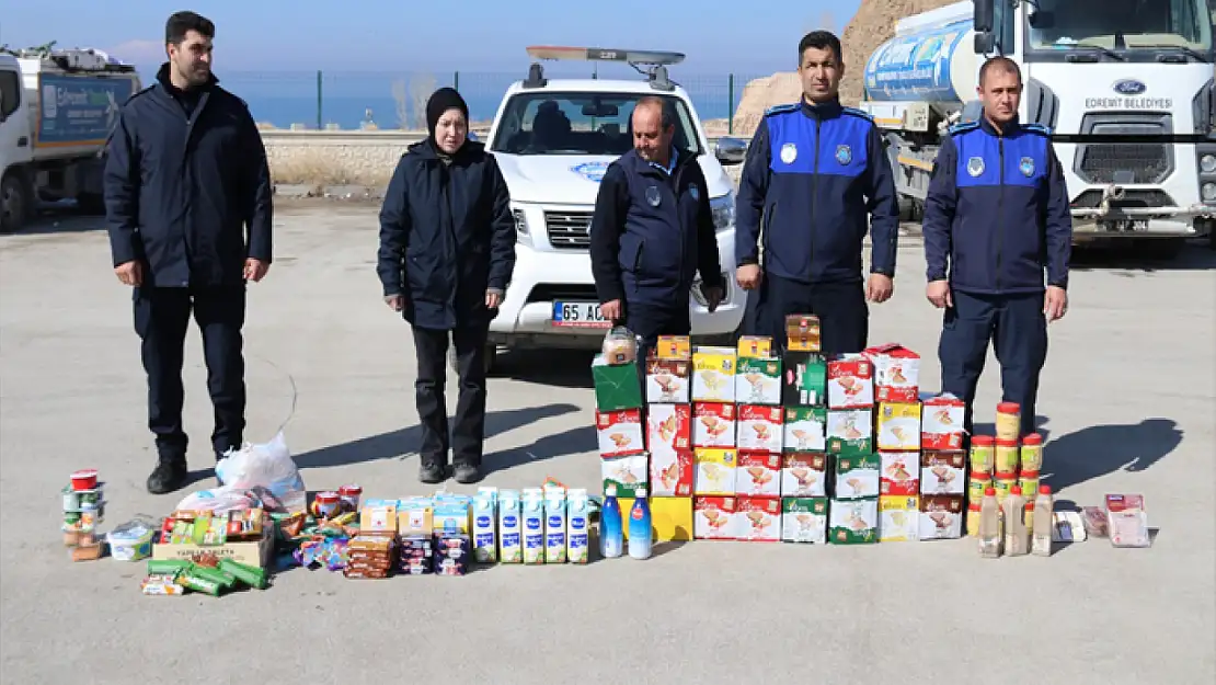 Edremit'te son kullanma tarihi geçmiş gıda ürünleri imha edildi