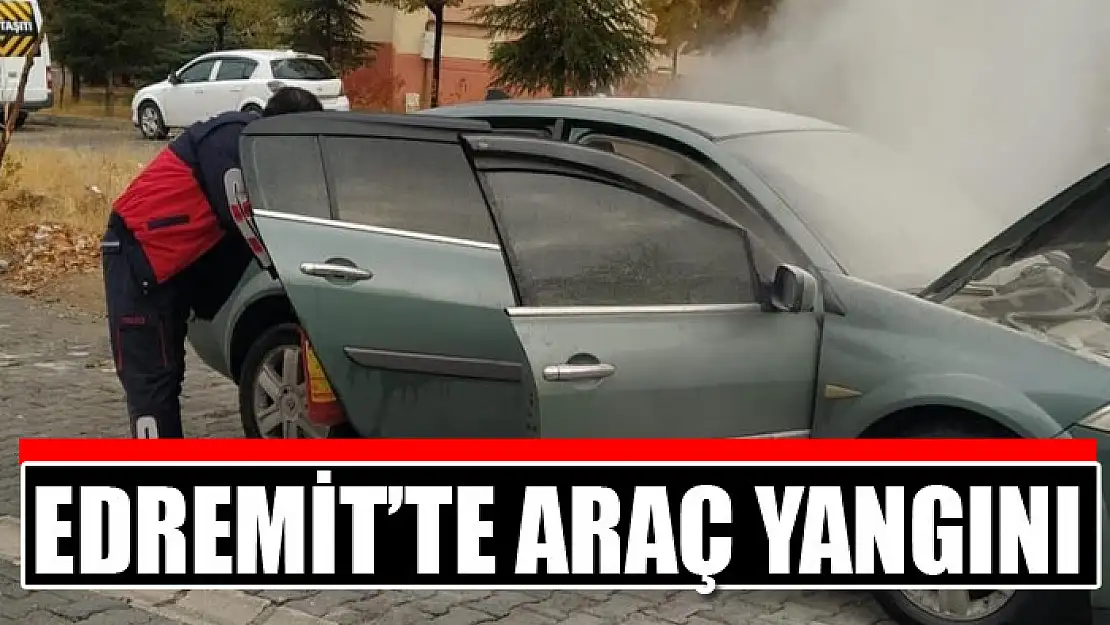 Edremit'te araç yangını