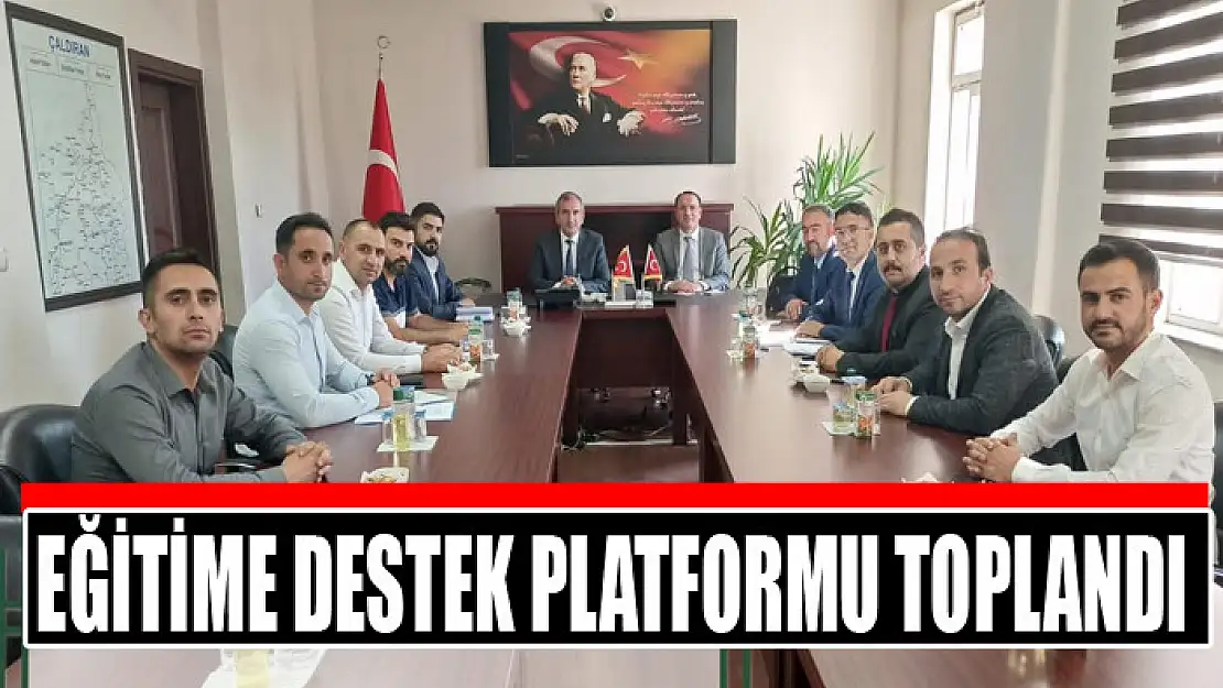 EĞİTİME DESTEK PLATFORMU TOPLANDI