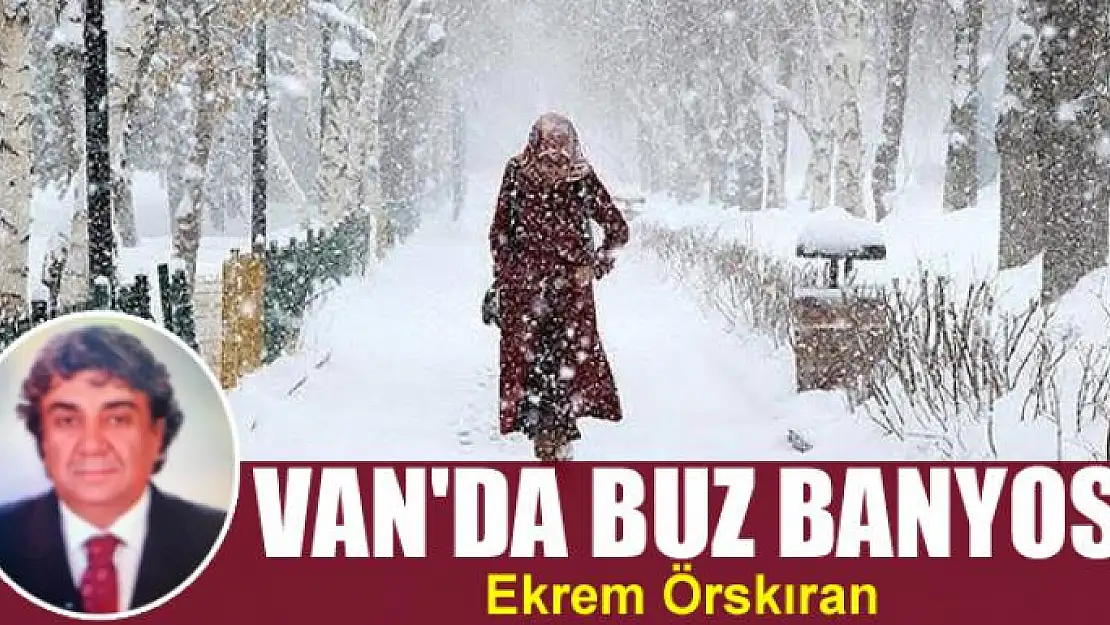 Van'da Buz Banyosu