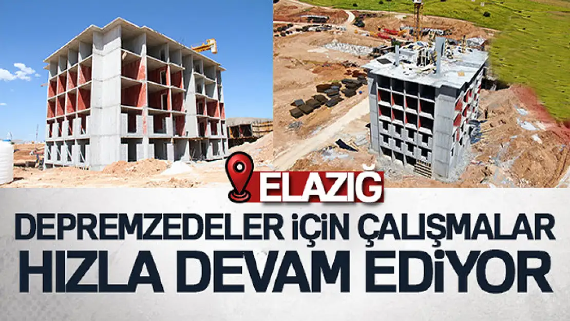 Elazığ'da depremzedeler için yapılan TOKİ konutunun ilk bloğu tamamlandı