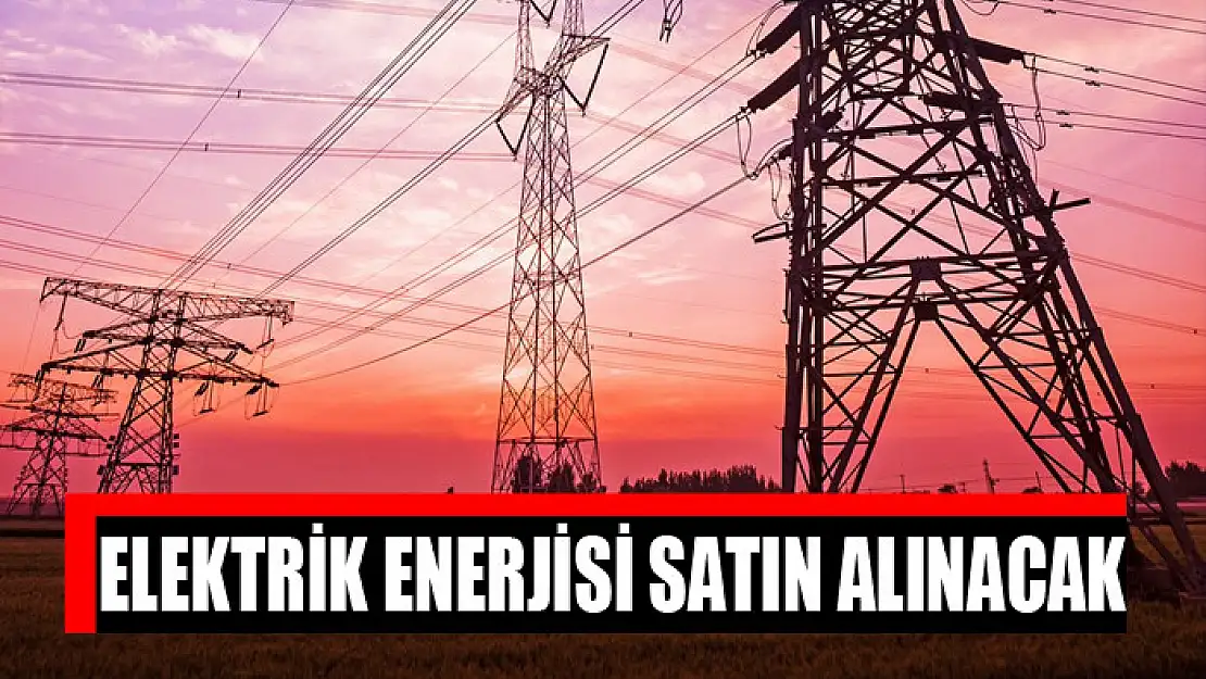 Elektrik enerjisi satın alınacak