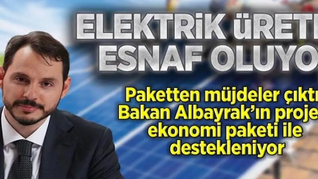 Elektrik üreten esnaf oluyor 