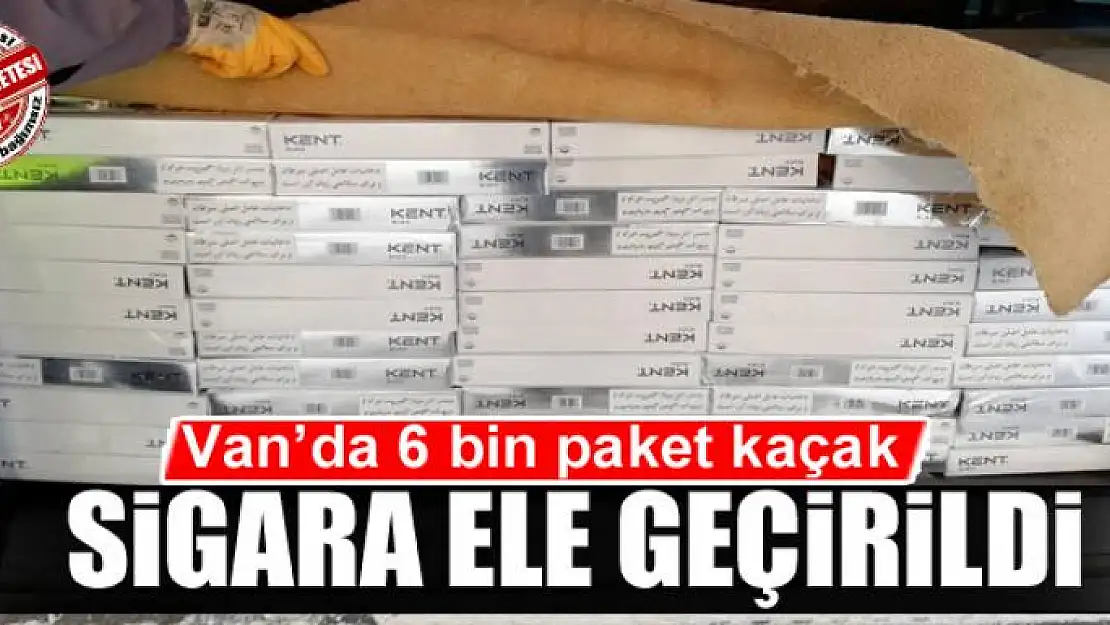 Van'da 6 bin paket kaçak sigara ele geçirildi 