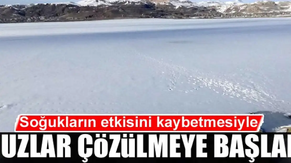 Soğukların etkisini kaybetmesiyle buzlar çözülmeye başladı