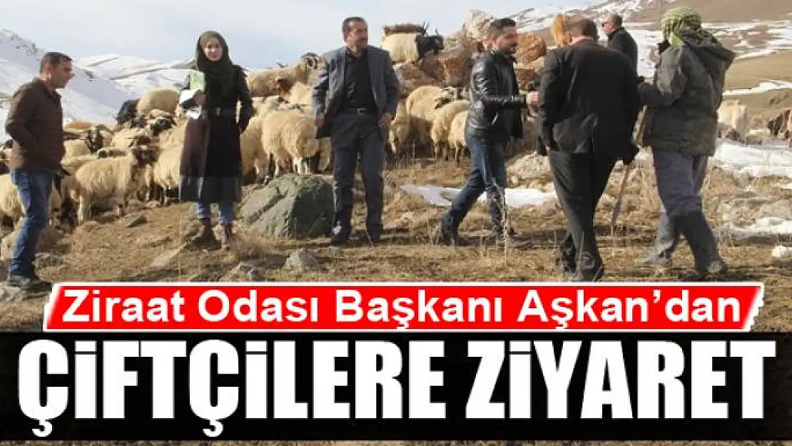 Ziraat Odası Başkanı Aşkan'dan çiftçilere ziyaret