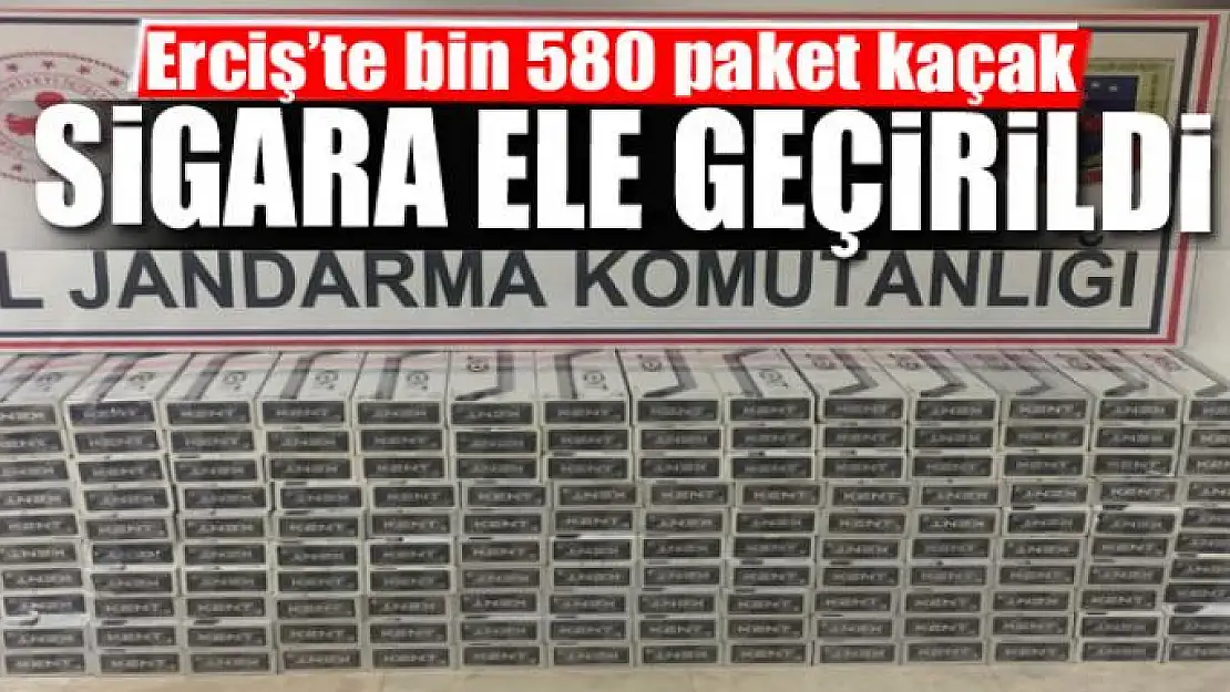 Erciş'te bin 580 paket kaçak sigara ele geçirildi