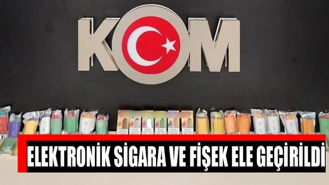 Elektronik sigara ve fişek ele geçirildi