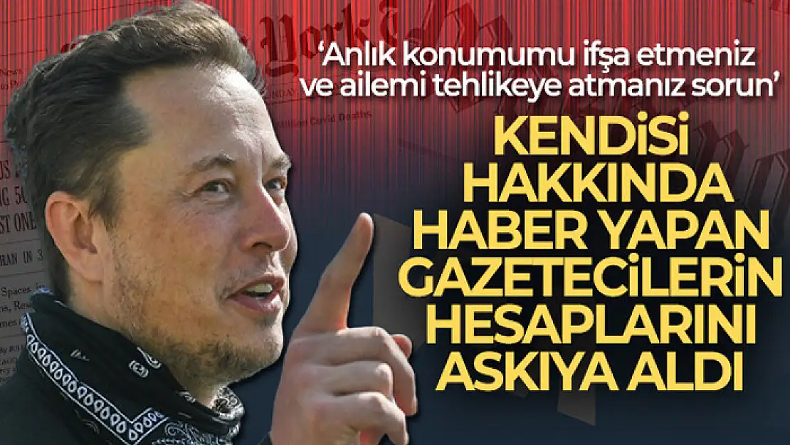 Elon Musk gazetecilerin Twitter hesaplarını askıya aldı