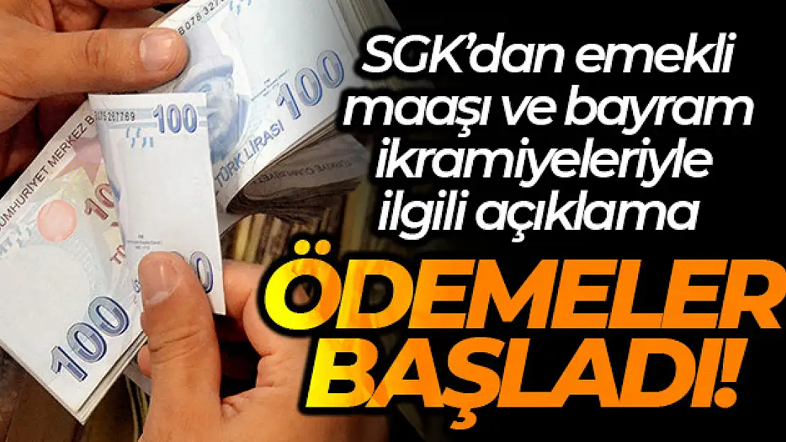 Emekli maaş ve ikramiyeleri ödenmeye başlandı