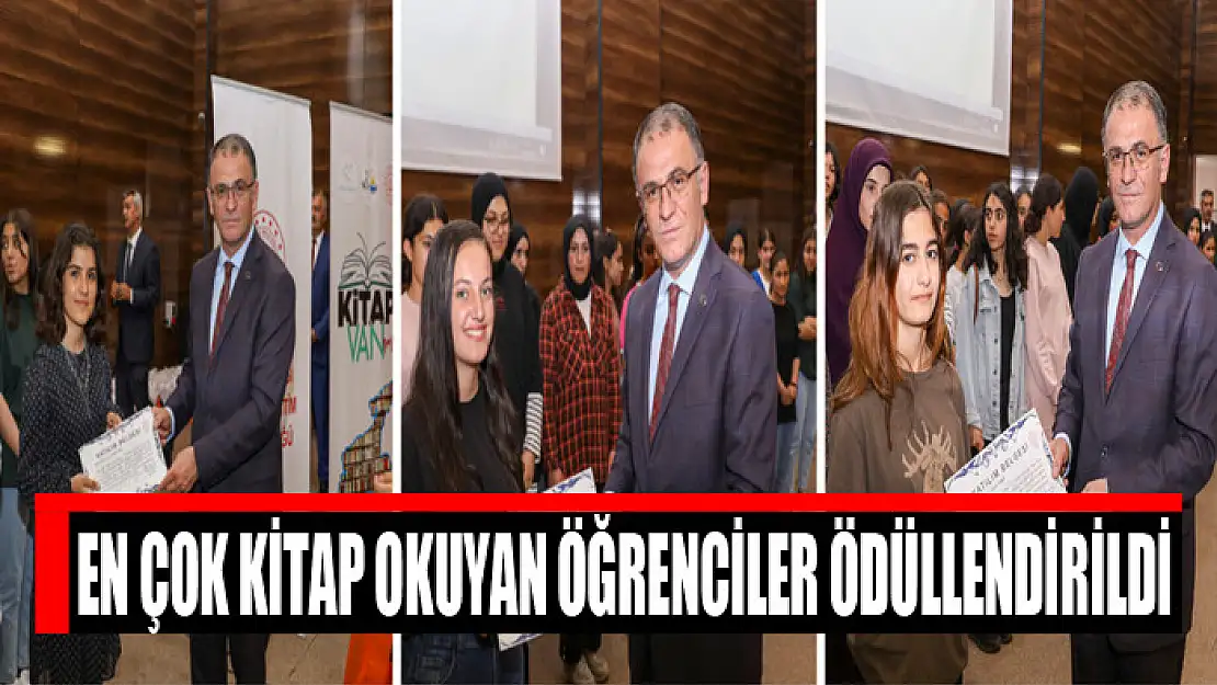 En çok kitap okuyan öğrenciler ödüllendirildi