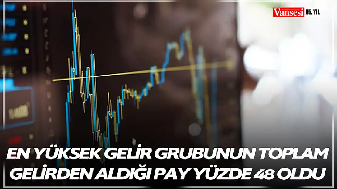 En yüksek gelir grubunun toplam gelirden aldığı pay yüzde 48 oldu