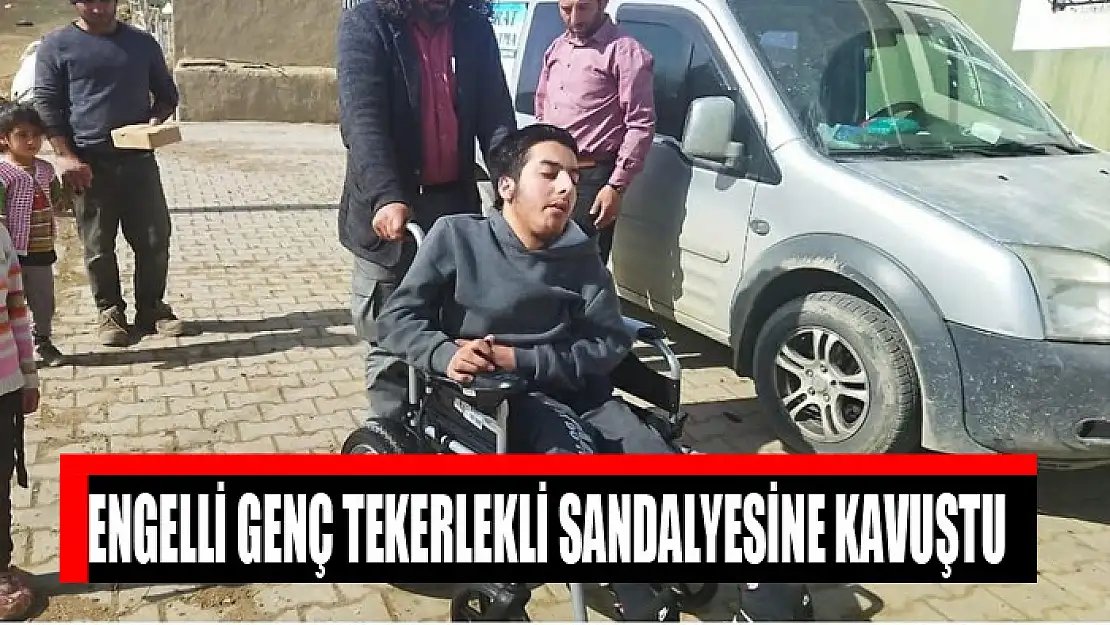 Engelli genç tekerlekli sandalyesine kavuştu