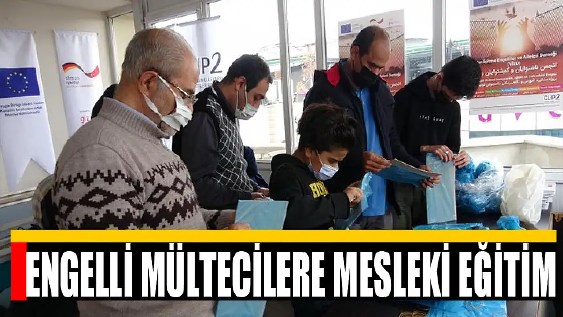 Engelli mültecilere mesleki eğitim