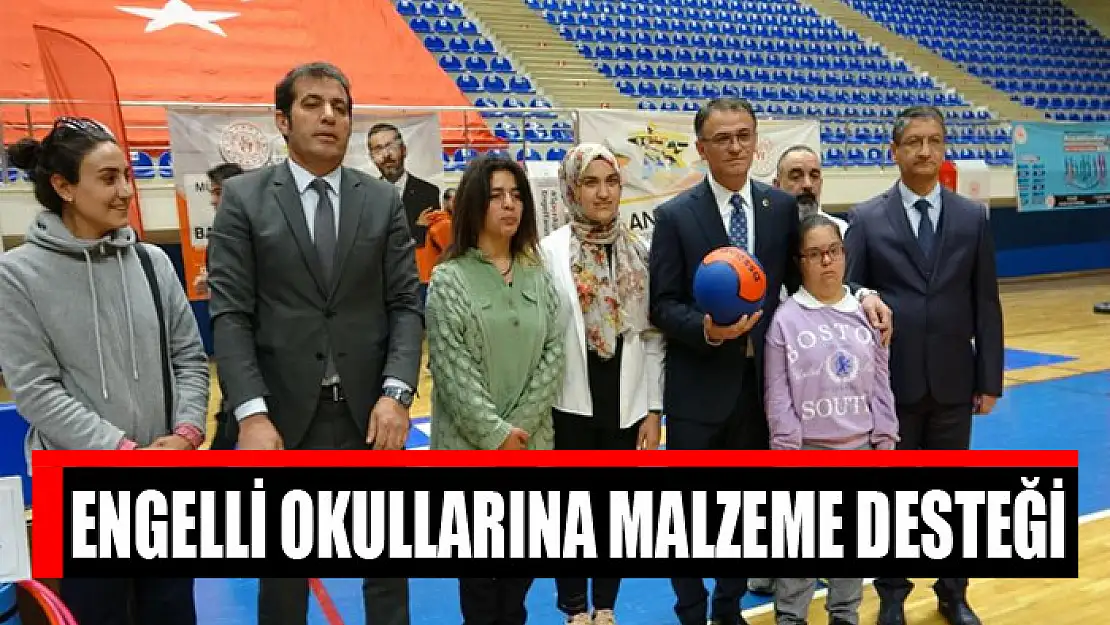 Engelli okullarına malzeme desteği