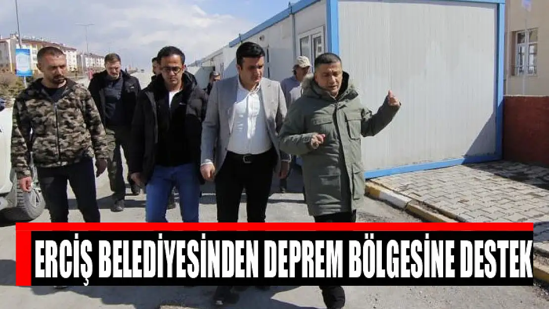 Erciş Belediyesinden deprem bölgesine destek