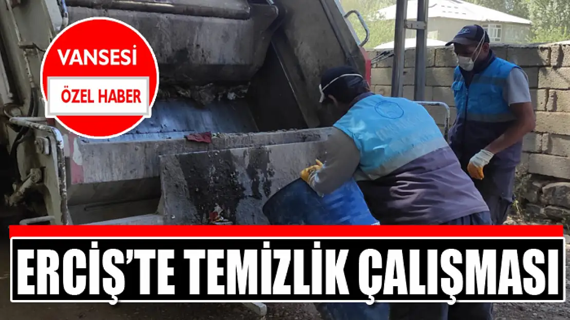 Erciş'te temizlik çalışması