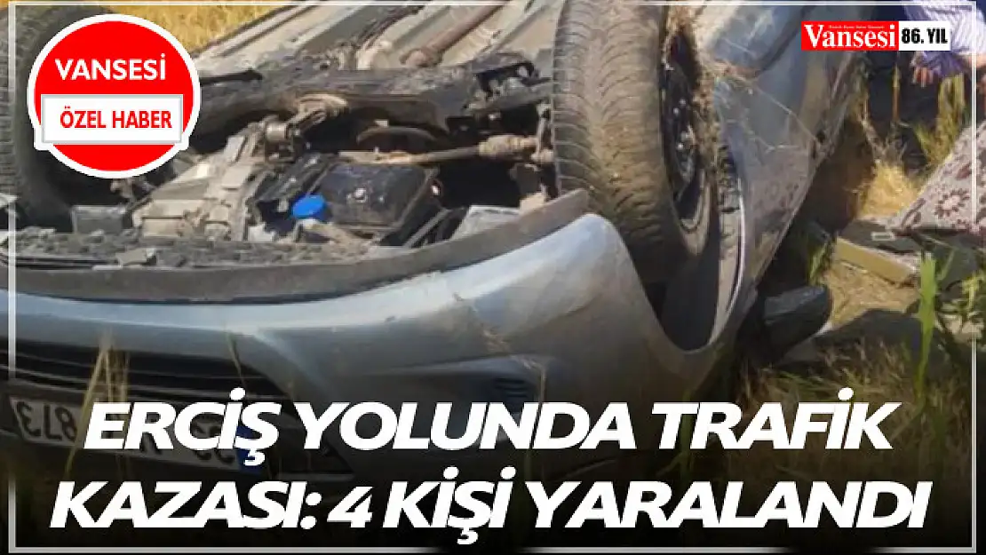 Erciş yolunda trafik kazası: 4 kişi yaralandı