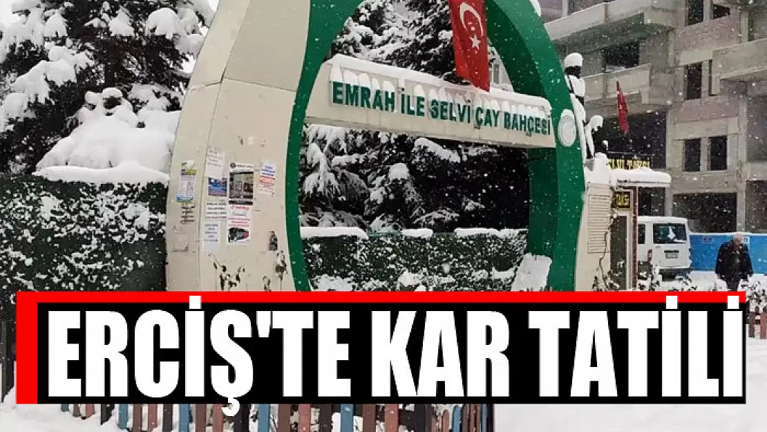 Erciş'te kar tatili