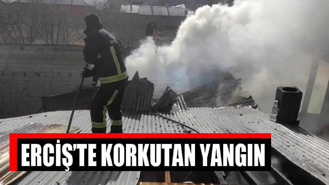 Erciş'te korkutan yangın