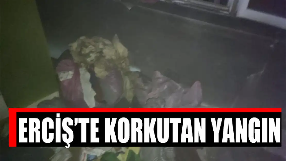 Erciş'te korkutan yangın