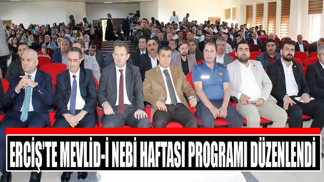 Erciş'te Mevlid-i Nebi Haftası programı düzenlendi