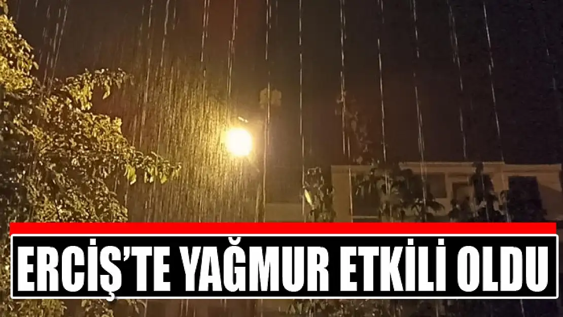 Erciş'te yağmur etkili oldu