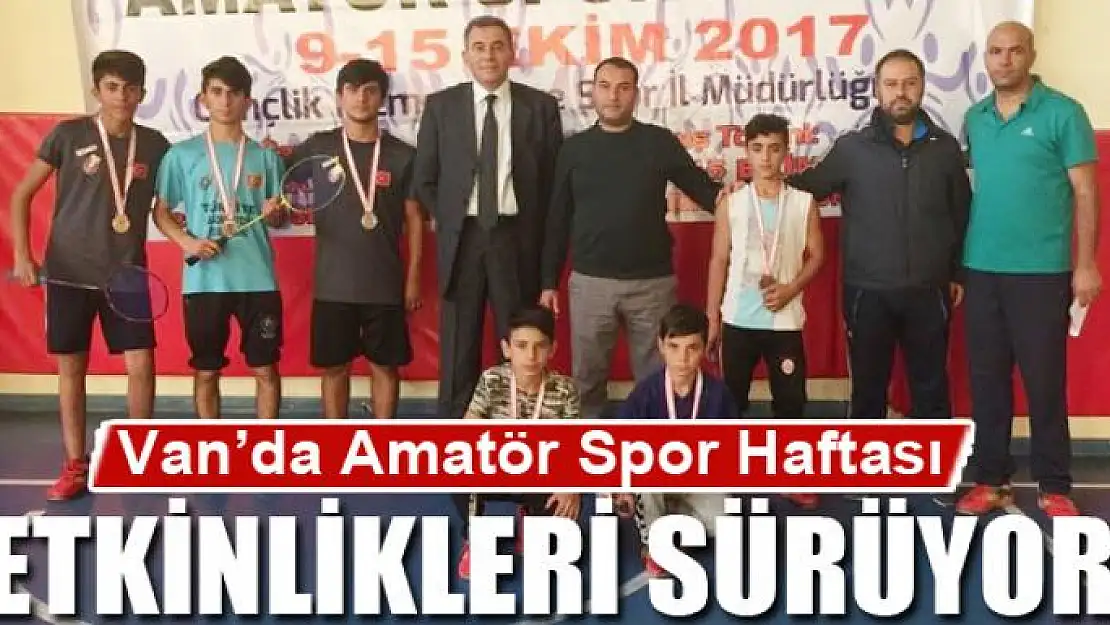 Van'da Amatör Spor Haftası etkinlikleri