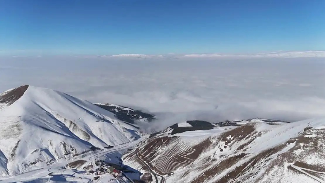 Erzurum'da sisler içinde bir masalsı yolculuk