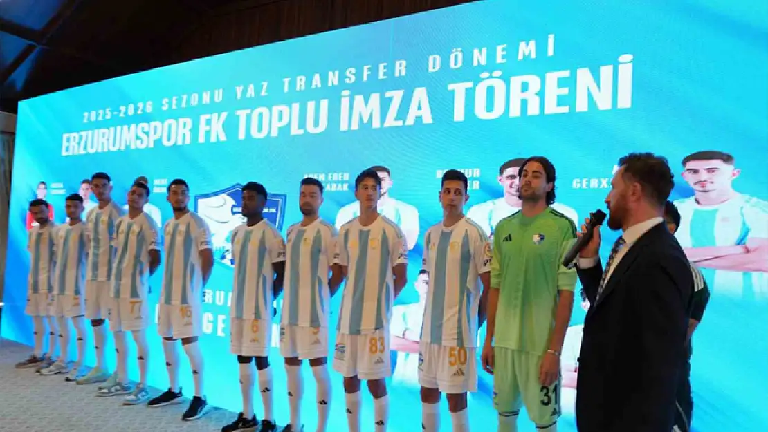 Erzurumspor'da yeni transferler tanıtıldı