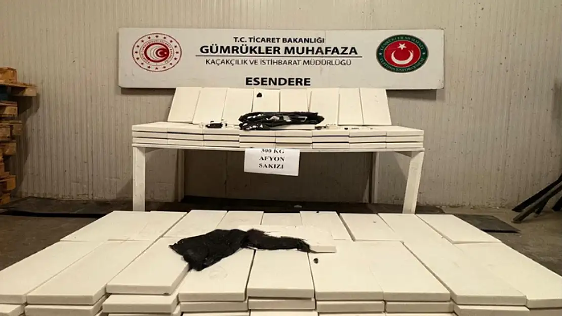 Esendere Gümrük Kapısı'nda afyon sakızı ele geçirildi