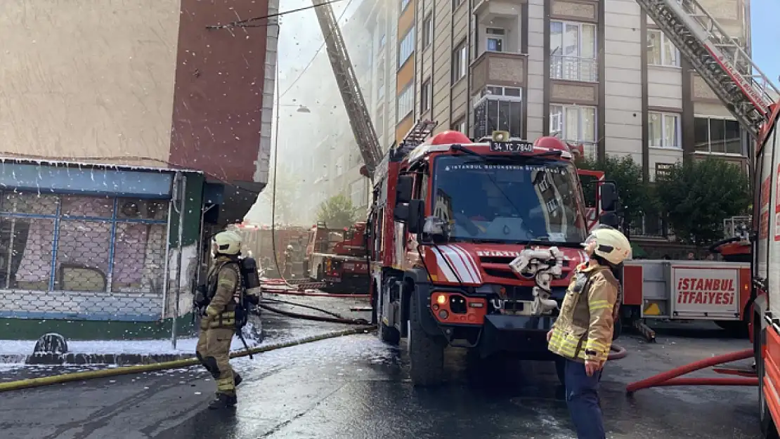 Esenler'de korkutan yangın