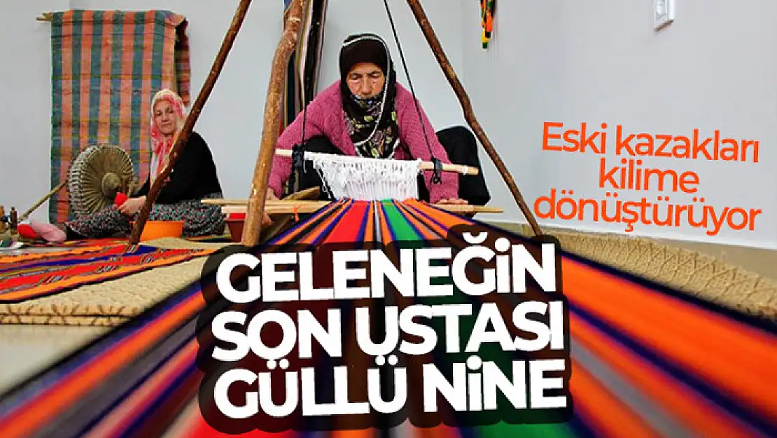 Eski kazaklar 'cecim' adlı kilime dönüşüyor: Geri dönüşüm örneği geleneğin son ustası Güllü nine