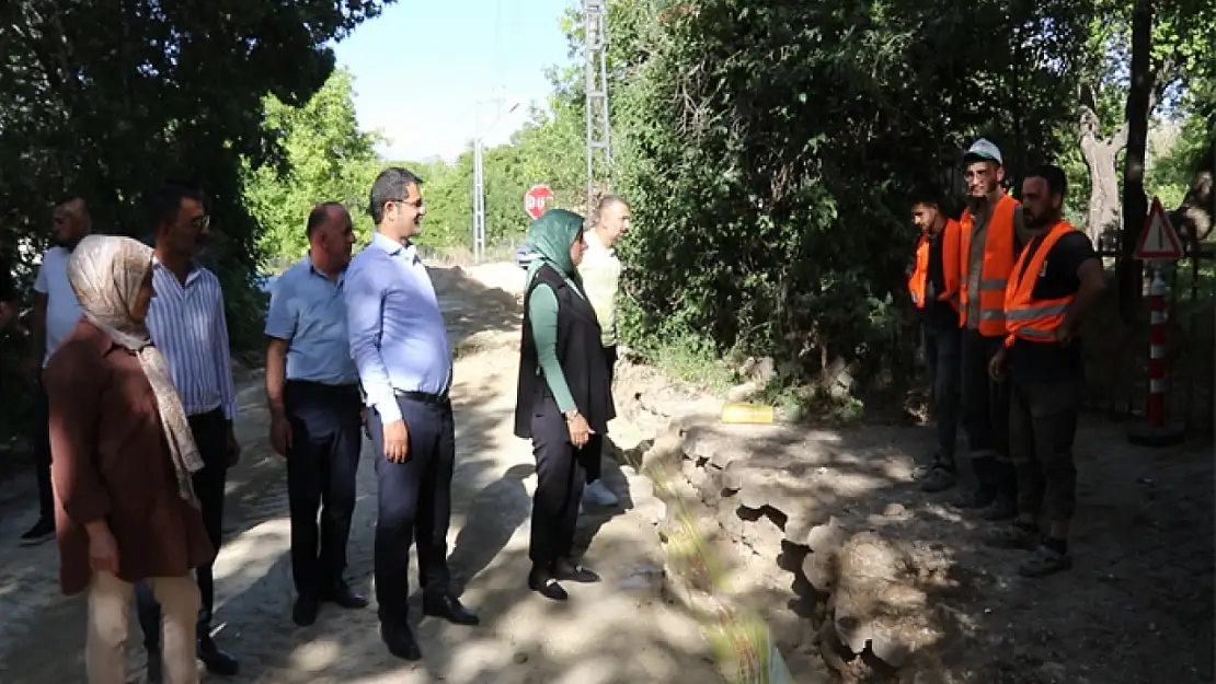 Eskicami Mahallesi'nde doğalgaz altyapı çalışmaları başladı