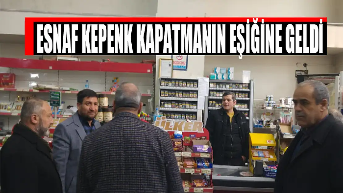 Esnaf kepenk kapatmanın eşiğine geldi